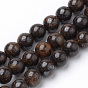 Natural Bronzite Beads Strands, Round