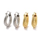 Brass Chunky Hoop Earrings for Women, Cadmium Free & Lead Free