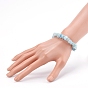 Chips Natural Aquamarine Beads Stretch Bracelets