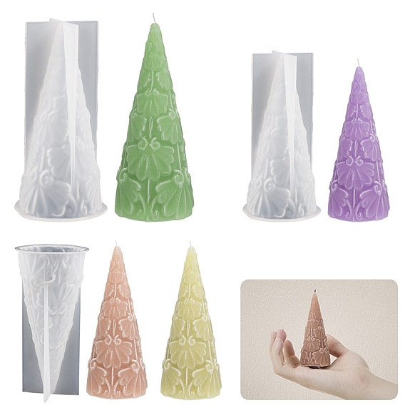 DIY Silicone Candle Molds, for Scented Candle Making, Ice Cream Cone