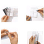 Набор наклеек для регулировки размера кольца из ева пластика, со спиральным шнуром, измеритель размера пальца, ткань для полировки серебра, прямоугольные