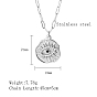 304 Stainless Steel Pendant Necklaces, Eye
