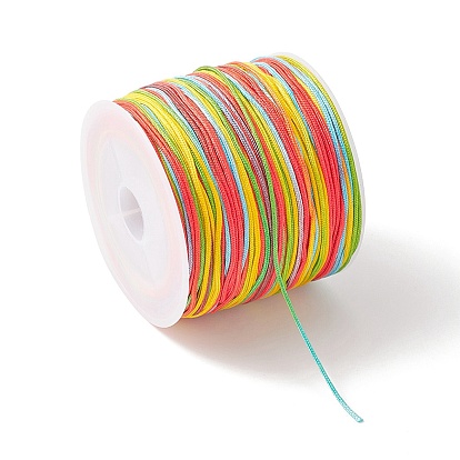 50сегментный окрашенный нейлоновый китайский шнур для вязания узлов, для изготовления ювелирных изделий DIY