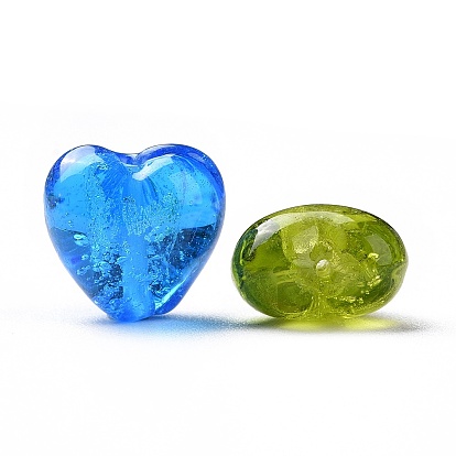 Cadeaux de Saint-Valentin pour ses idées perles de verre faites à la main, cœur
