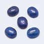 Lapis lazuli pierres précieuses naturelles teints ovales cabochons, bleu