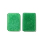 Dyed & Heated Natural White Jade Cabochons, Rectangle