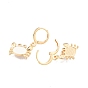 Boucles d'oreilles pendantes crabe en zircone cubique transparente avec émail, bijoux en laiton pour femmes, sans cadmium et sans nickel et sans plomb