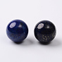 Lapislázuli naturales teñidos granos redondos de lapislázuli, esfera de piedras preciosas, sin agujero / sin perforar, 16 mm
