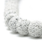 Natural Lava Rock Beads Strands, Dyed, Round