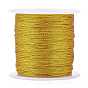 Polyester Metallic Thread, for Embroidery and DIY Braided Bracelets Making
