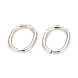 304 Stainless Steel Open Jump Rings, Oval