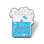 Word Science Matters Enamel Pin, Chemistry Bottle Alloy Badge for Teachers' Day, Gunmetal