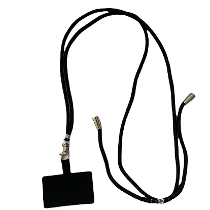 Adjustable Polyester Phone Lanyards for Around The Neck, Crossbody Patch Phone Lanyard, with Plastic & Alloy Holder