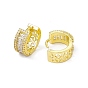 Arracadas rectangulares con circonitas cúbicas, joyas de latón chapado en oro real 18k para mujer, sin plomo y cadmio