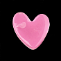 Resin Cabochons, with Shell Chip, Heart