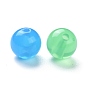 Imitation perles acryliques de jade, ronde