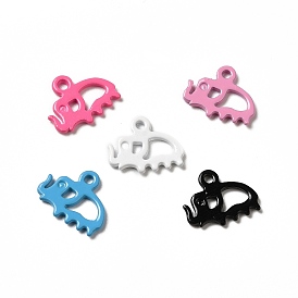 Spray Painted 201 Stainless Steel Charms, Elephant Charm