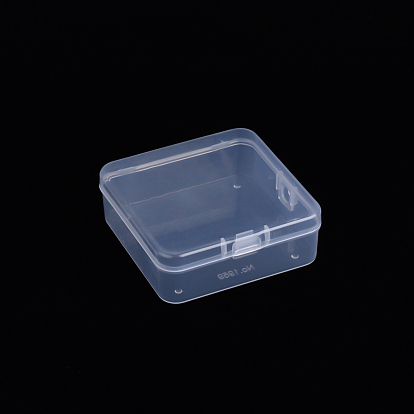 Контейнер для хранения шариков из полипропилена (pp), ящики для мини-контейнеров, с откидной крышкой, квадратный