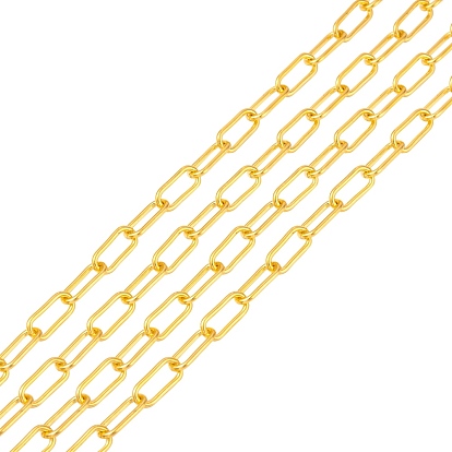 Unwelded Iron Paperclip Chains, Drawn Elongated Cable Chains