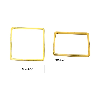Brass Linking Rings, Square