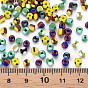 6/0 Opaque Glass Seed Beads, Opaque Colours Seep, Round Hole, Flat Round