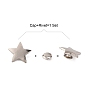 Alloy Rivet Studs, For Purse, Bags, Boots, Leather Crafts Decoration, Star