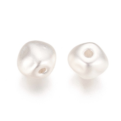 Perles en laiton, plaqué longue durée, ovale