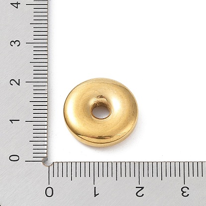 304 Acier inoxydable perles d'espacement, disque de donut / pi