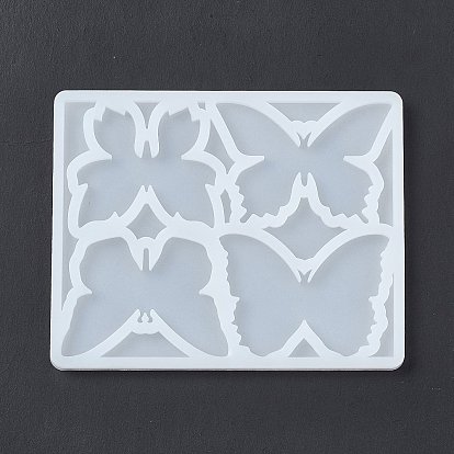 DIY Butterfly Shape Ornament Silicone Molds, Resin Casting Molds, for UV Resin, Epoxy Resin Jewelry Making