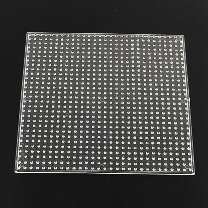 Square ABC Plastic Pegboards used for 5x5mm DIY Fuse Beads, 146x146x5mm