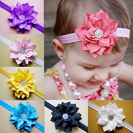 Elastic Baby Headbands, with Random Color Elastic Cord, Headbands for Little Girls, 112mm