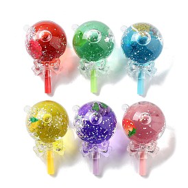 Acrylic Pendants, with Plastic, Lollipop