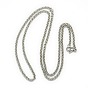 Модный унисекс 201 из нержавеющей стали крест Роло цепи ожерелья, с карабин-лобстерами 