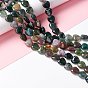 Natural Indian Agate Beads Strands, Heart