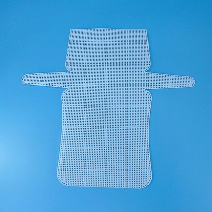 Hoja de lona de malla de plástico en forma de rectángulo de bricolaje, para tejer bolsa crochet proyectos accesorios
