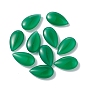 Vert perles naturelles onyx agate, pas de trous / non percés, teints et chauffée, larme