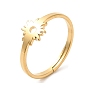 304 регулируемое кольцо в виде цветка из нержавеющей стали для женщин