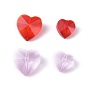 Valentine Theme, Transparent Glass Beads, Faceted, Heart