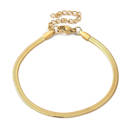 304 bracelet chaîne à chevrons en acier inoxydable pour hommes femmes