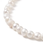 Collier de perles naturelles avec fermoir en laiton pour femme