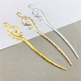 Vintage Alloy Hair Stick Findings