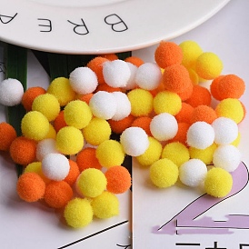 DIY Doll Craft Polyester High-elastic Pom Pom Ball, Round