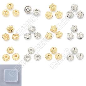 Pandahall elite 72pcs 12 perles en alliage de style, sans cadmium et sans plomb, formes mixtes