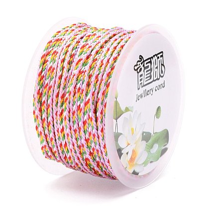Multi-Color Decorative Nylon Twisted Cord, Nylon Rope String, for Home Decoration, Embellish Costumes, Bag Drawstrings