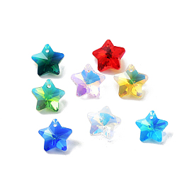 Glass Charms, Faceted Star