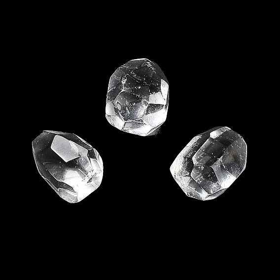Природный кристалл кварца бусины, нет отверстий / незавершенного, граненые, самородки