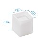 2Pcs DIY Column & Cube Silicone Pen Pot Molds, Resin Casting Molds, For UV Resin, Epoxy Resin Jewelry Making