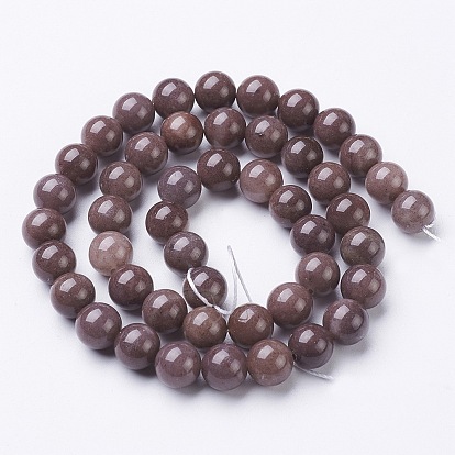 Natural Purple Aventurine Beads, Round