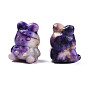 Décorations d'affichage en quartz naturel, opale naturelle, teints et chauffée, cat