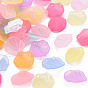 Transparent Frosted Acrylic Pendants, Petaline